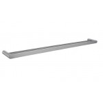 Esperia Brushed Nickel Solid Brass Double Towel Rail 800mm